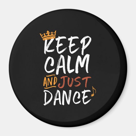 Hou kalm maar dansdanser magneet (Voorkant)