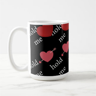 "Hou Me" Romantische Hartjes Donkere Esthetische M Koffiemok