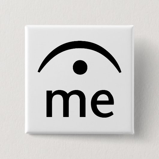 Hou me vast vierkante button 5,1 cm (Voorkant)