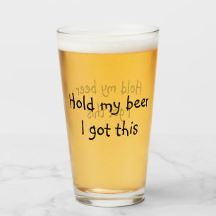 Hou Mijn Bier Even Ik Heb Dit grappige Pint Glas