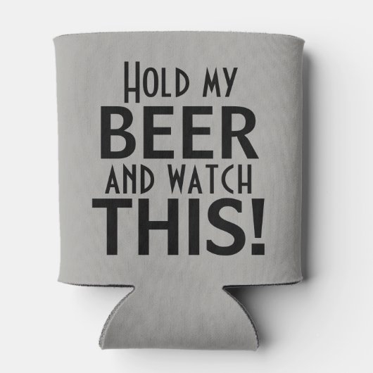 Hou mijn bier vast en kijk ernaar. | Financiering Blikjeskoeler (Achterkant)