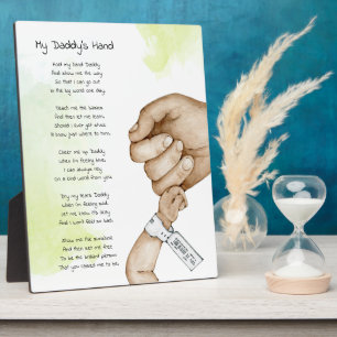 Hou Mijn Hand Papa Aandenken Gedicht Papa Cadeau Fotoplaat