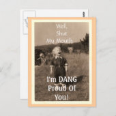 Hou mijn mond dicht... briefkaart (Voorkant / Achterkant)