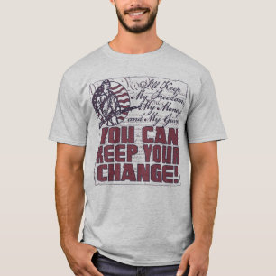 Hou mijn vrijheid. Geld en Pistolen T-shirt