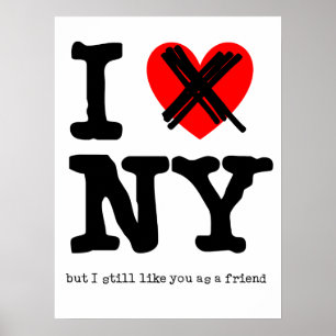 Hou Niet Van New York Grappige Poster Humor