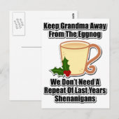 Hou oma weg van de eierpunch briefkaart (Voorkant / Achterkant)