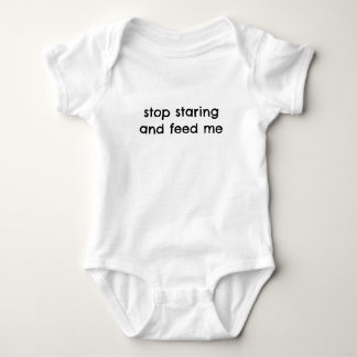 Hou op met staren en voer me Grappig baby body套装 Romper