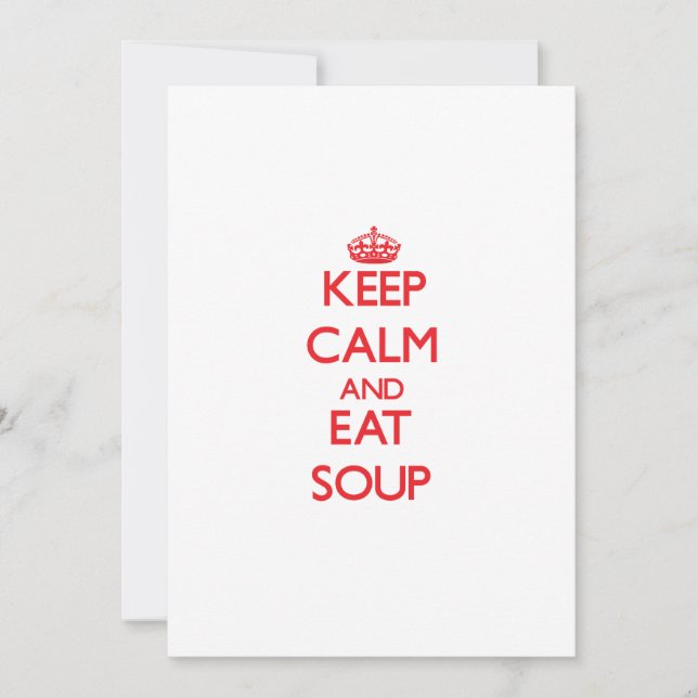 Hou rustig en eet Soup op (Voorkant)