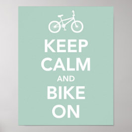 Hou rustig en fiets door poster