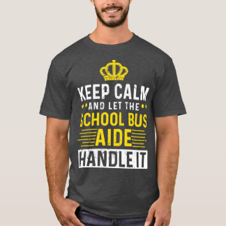 Hou rustig en laat de bus de school aan. t-shirt