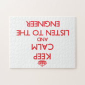 Hou rustig en luister naar de technicus legpuzzel (Horizontaal)