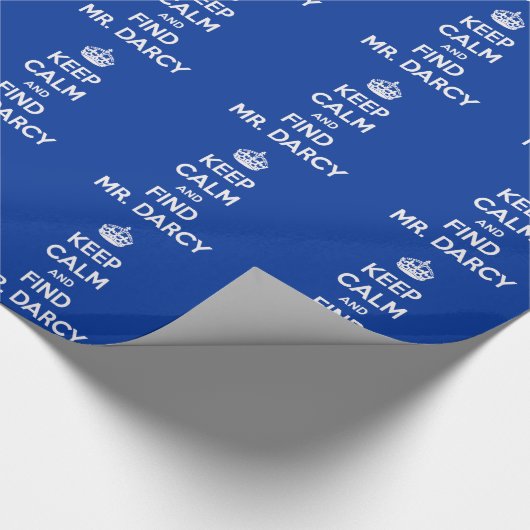 Hou rustig en zoek Mr Darcy. Cadeaupapier (Hoek)