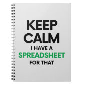 Hou rustig, ik heb daar een spreadsheet voor - Exc Notitieboek (Voorkant)