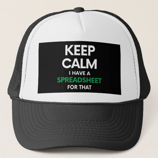 Hou rustig, ik heb daar een spreadsheet voor - Exc Trucker Pet (Voorkant)