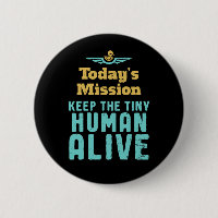 Hou The Tiny Human Alive Funny New Mam en Pap