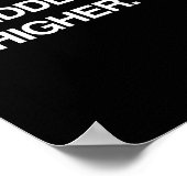 HOU UW HOOFD HOOG EN UW MIDDEN VINGER HOGER. POSTER (Hoek)