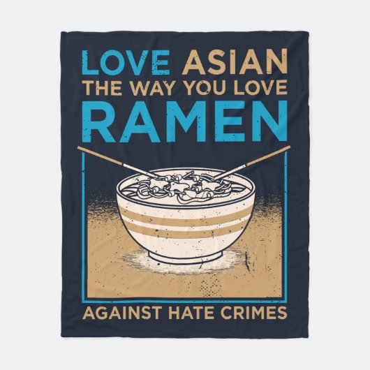 Hou van Aziatisch zoals je wilt van Ramen Fleece Deken (Voorkant)
