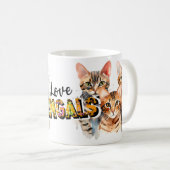 Hou van bengaalse kat koffiemok (Voorkant rechts)
