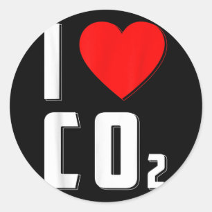 Hou van CO2 Hoe durf je je natuurlijke bescherming Ronde Sticker