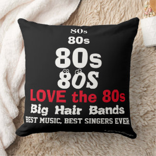 Hou van de 80s muziek omkeerbare kussen