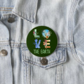 HOU VAN DE AARDE  RONDE BUTTON 7,6 CM (In situ)