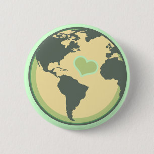 Hou van de Dag van de Aarde Ronde Button 5,7 Cm