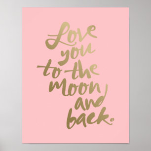 HOU VAN DE MOON 11x14'   POSTER TYPOGRAFIE
