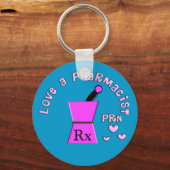 Hou van een apotheker, PRN Pestle en Mortar Design Sleutelhanger (Voorkant)