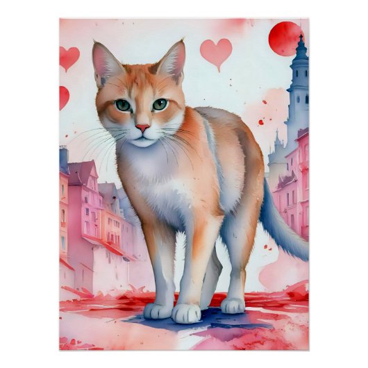 Hou van een kat perfect poster (Voorkant)