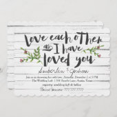 Hou van elkaar bruids kaart (Voorkant / Achterkant)