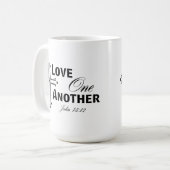 Hou van elkaar Cross Coffee Mok (Voorkant links)