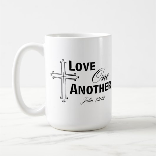 Hou van elkaar Cross Coffee Mok (Links)