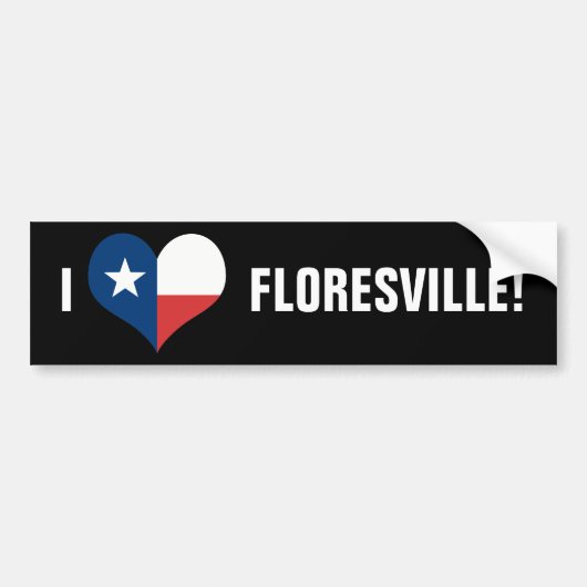 HOU VAN FLORESVILLE! BUMPERSTICKER (Voorkant)