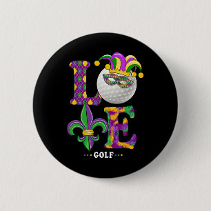 Hou van Golf Mardi Gras Kostuum Carnaval Golf Lief Ronde Button 5,7 Cm