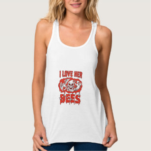Hou Van Haar Bijen Schedel Geest Vleermuis Bloed D Tanktop