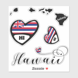 Hou van Hawaï, 3 Design, Die Cut Stickers