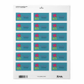 Hou van het 80's Adreslabel Etiket (Full Sheet)