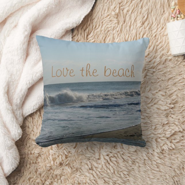 Hou van het strand Oceaankust Zand Worp Kussen (Deken)
