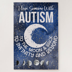 Hou van iemand met autisme legpuzzel