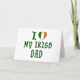Hou van Ierse Papa Feestdagen Kaart