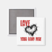 Hou van je band magneet (Voorkant / Achterkant)