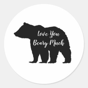 Hou van je Beer Mountain Ronde Sticker