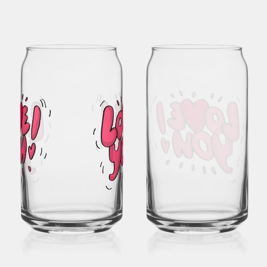 Hou van je blikvorm glas (Rechts)