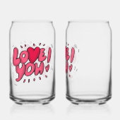 Hou van je blikvorm glas (Achterkant)