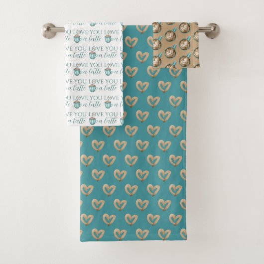 Hou van je, een Latte Towel Set Bad Handdoek (Insitu)
