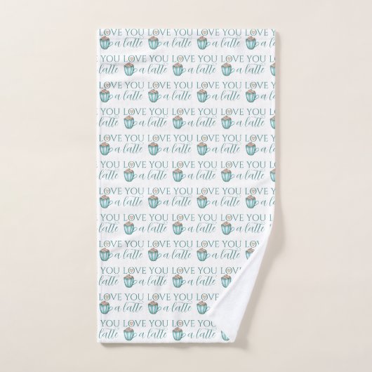 Hou van je, een Latte Towel Set Bad Handdoek (Handdoek)