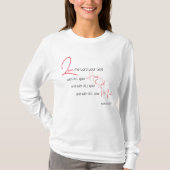 Hou van je God Bijbelvers Christelijk Sweatshirt (Voorkant)