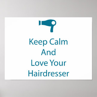 Hou van je hairdresser Salon Art Poster