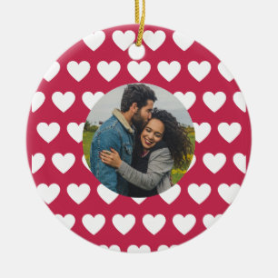 Hou van je! Harten en foto's Valentijn Keramisch Ornament