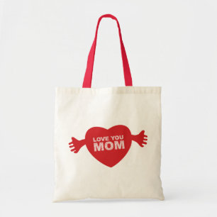 Hou van je Mam Hart Tote Bag